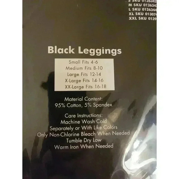 Black Leggings - Picture 2 of 2